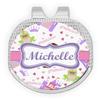 YouCustomizeIt Personalized Princess Print Golf Ball Marker - Hat Clip - Silver view 1