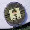 YouCustomizeIt Personalized Green Camo Golf Ball Marker - Hat Clip - Silver view 3