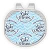 YouCustomizeIt Personalized Lake House #2 Golf Ball Marker - Hat Clip - Silver view 1