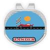 YouCustomizeIt Personalized Race Car Golf Ball Marker - Hat Clip - Silver view 1