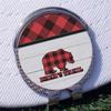 YouCustomizeIt Personalized Lumberjack Plaid Golf Ball Marker - Hat Clip - Silver view 3