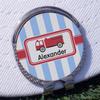 YouCustomizeIt Personalized Firetruck Golf Ball Marker - Hat Clip - Silver view 3