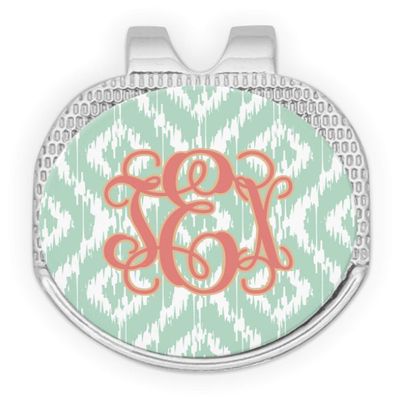RNK Shops Personalized Monogram Golf Ball Marker - Hat Clip - Silver