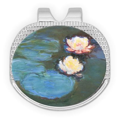 YouCustomizeIt Water Lilies #2 Golf Ball Marker - Hat Clip - Silver