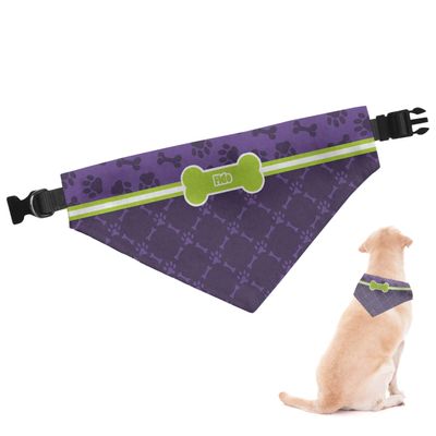 RNK Shops Personalized Pawprints & Bones Dog Bandana - XLarge