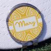 YouCustomizeIt Personalized Tribal Diamond Golf Ball Marker - Hat Clip - Silver view 3