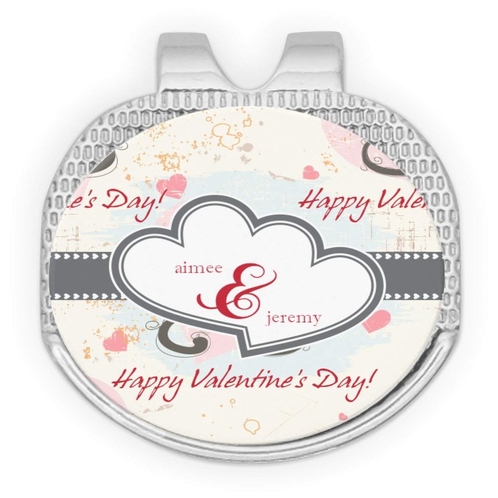 YouCustomizeIt Personalized Cats in Love Golf Ball Marker - Hat Clip - Silver