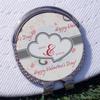 YouCustomizeIt Personalized Cats in Love Golf Ball Marker - Hat Clip - Silver view 3