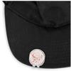 YouCustomizeIt Personalized Modern Plaid & Floral Golf Ball Marker - Hat Clip - Silver view 2