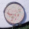 YouCustomizeIt Personalized Modern Plaid & Floral Golf Ball Marker - Hat Clip - Silver view 3