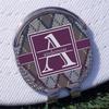 YouCustomizeIt Personalized Knit Argyle Golf Ball Marker - Hat Clip - Silver view 3