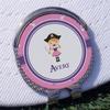 YouCustomizeIt Personalized Pink Pirate Golf Ball Marker - Hat Clip - Silver view 3
