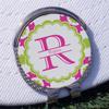 YouCustomizeIt Personalized Suzani Floral Golf Ball Marker - Hat Clip - Silver view 3