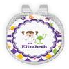 YouCustomizeIt Personalized Girl's Space & Geometric Print Golf Ball Marker - Hat Clip - Silver view 1