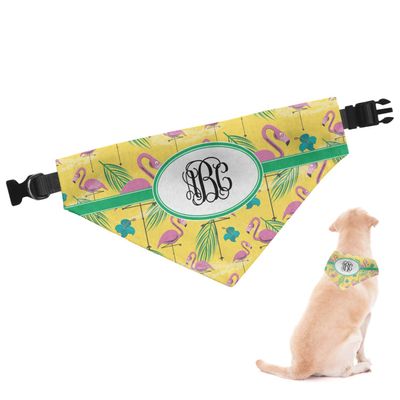 RNK Shops Personalized Pink Flamingo Dog Bandana - Small
