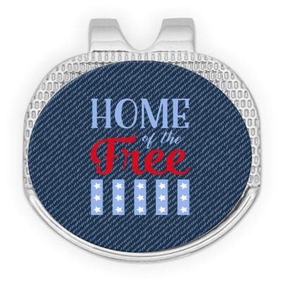 YouCustomizeIt American Quotes Golf Ball Marker - Hat Clip - Silver