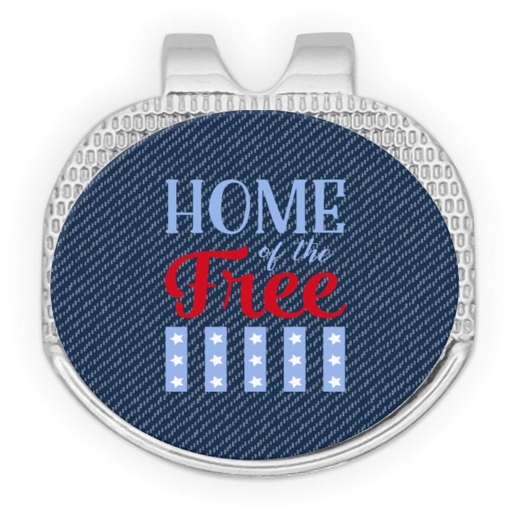YouCustomizeIt American Quotes Golf Ball Marker - Hat Clip - Silver
