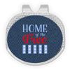 YouCustomizeIt American Quotes Golf Ball Marker - Hat Clip - Silver view 1