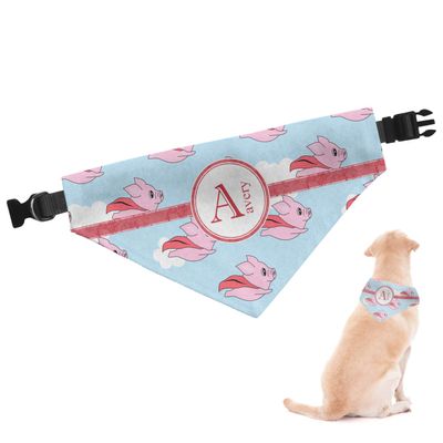 RNK Shops Personalized Flying Pigs Dog Bandana - Small