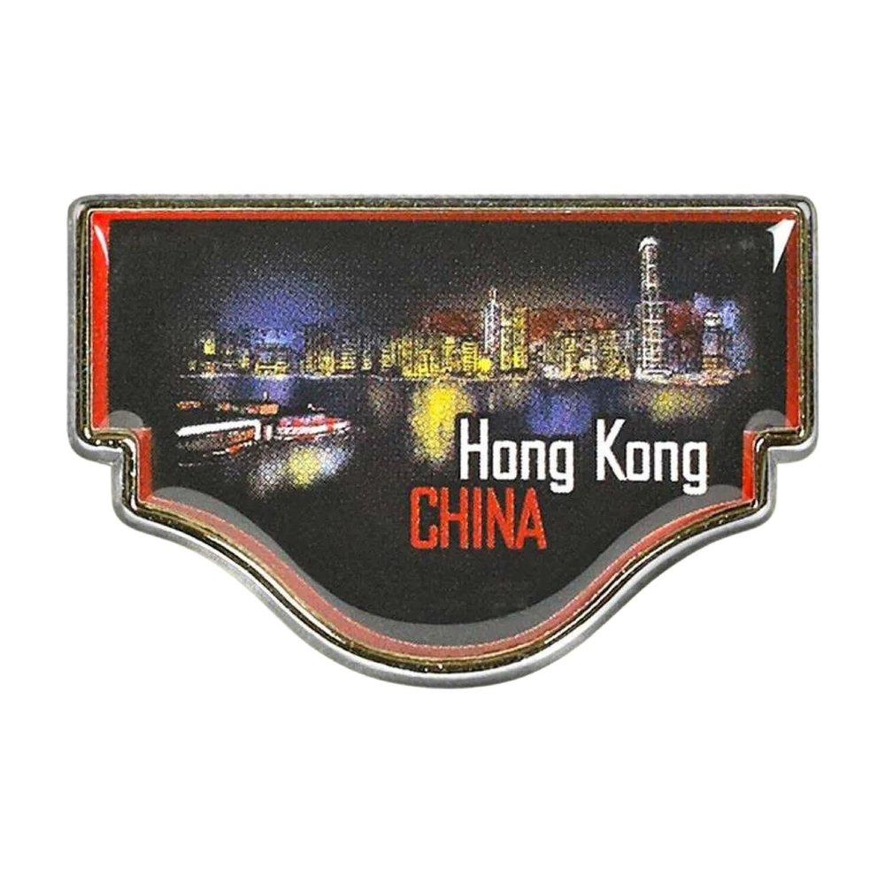 Collectible Novelty Pin for Backpack, Scarf - Made From Jeweler Class Metal - Spartan and the Green Egg Explorer Pin Series: Hong Kong, China (59)