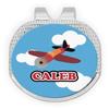 RNK Shops Personalized Airplane Golf Ball Marker - Hat Clip - Silver view 1