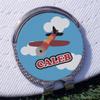 RNK Shops Personalized Airplane Golf Ball Marker - Hat Clip - Silver view 3