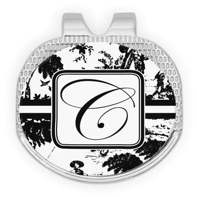 YouCustomizeIt Personalized Toile Golf Ball Marker - Hat Clip - Silver