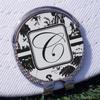 YouCustomizeIt Personalized Toile Golf Ball Marker - Hat Clip - Silver view 3