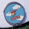 YouCustomizeIt Personalized Helicopter Golf Ball Marker - Hat Clip - Silver view 3