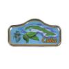 Collectible Novelty Pin for Backpack, Scarf - Made From Jeweler Class Metal - Spartan and the Green Egg Explorer Pin Series: Cuba Island (79) view 1
