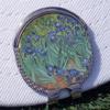 YouCustomizeIt Irises Golf Ball Marker - Hat Clip - Silver view 3