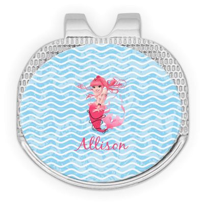 YouCustomizeIt Personalized Mermaid Golf Ball Marker - Hat Clip - Silver