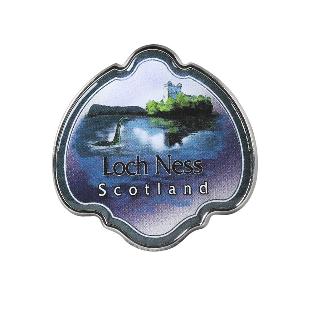 Collectible Novelty Pin for Backpack, Scarf - Made From Jeweler Class Metal - Spartan and the Green Egg Explorer Pin Series: Loch Ness, Scotland (68)