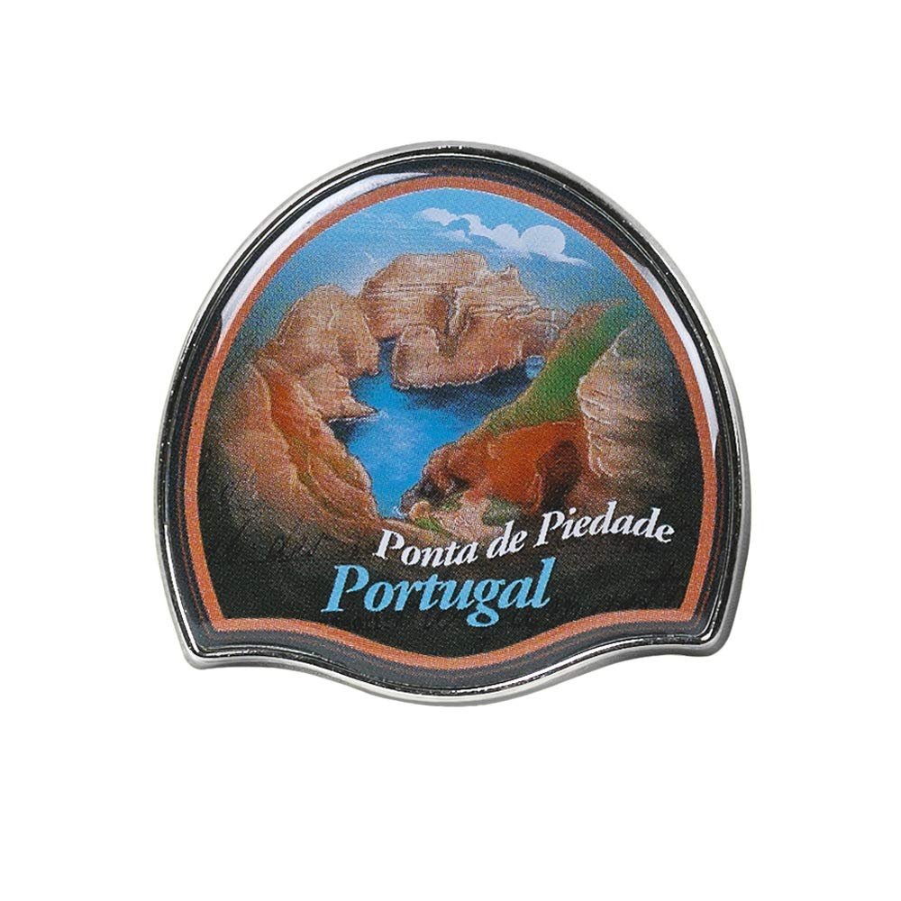 Collectible Novelty Pin for Backpack, Scarf - Made From Jeweler Class Metal - Spartan and the Green Egg Explorer Pin Series: Ponta de Piedade, Portugal (72)
