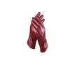 Ealafee Girl's Real Leather Lambskin Gloves Burgundy Winter Mitten with Fingers view 1