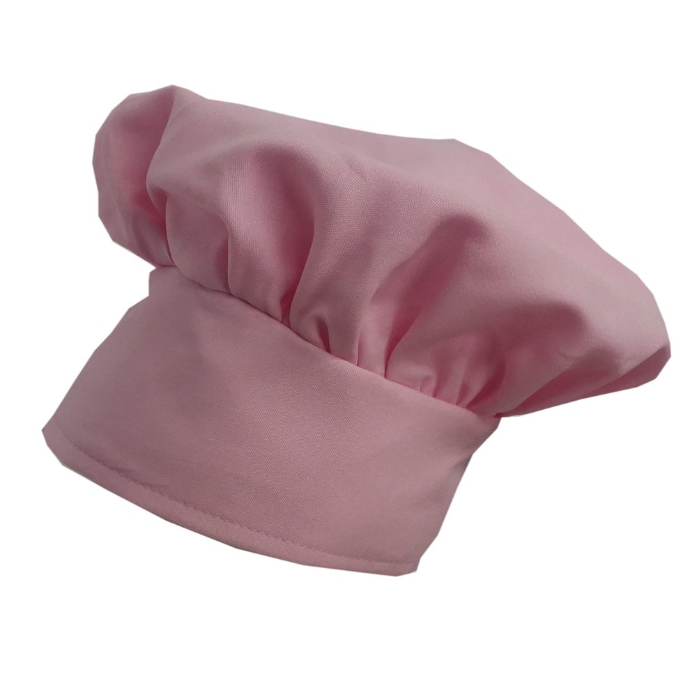 CHEFSKIN Big & Tall 2X XXL Mushroom Chef Hat, Fully Adjustable (Pink)