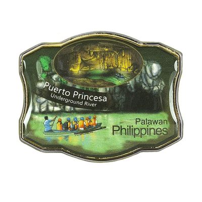 Collectible Novelty Pin for Backpack, Scarf - Made From Jeweler Class Metal - Spartan and the Green Egg Explorer Pin Series: Puerto Princesa Underground River - Philippines (37)