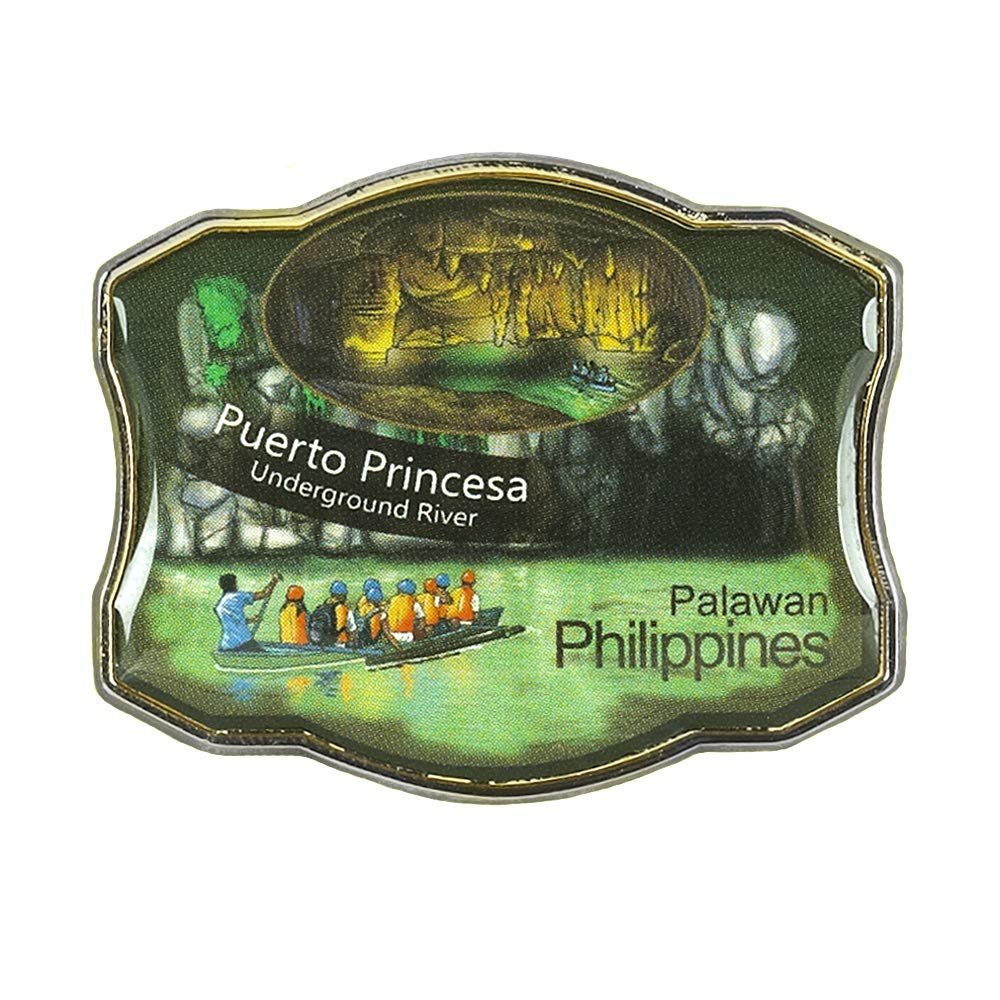 Collectible Novelty Pin for Backpack, Scarf - Made From Jeweler Class Metal - Spartan and the Green Egg Explorer Pin Series: Puerto Princesa Underground River - Philippines (37)