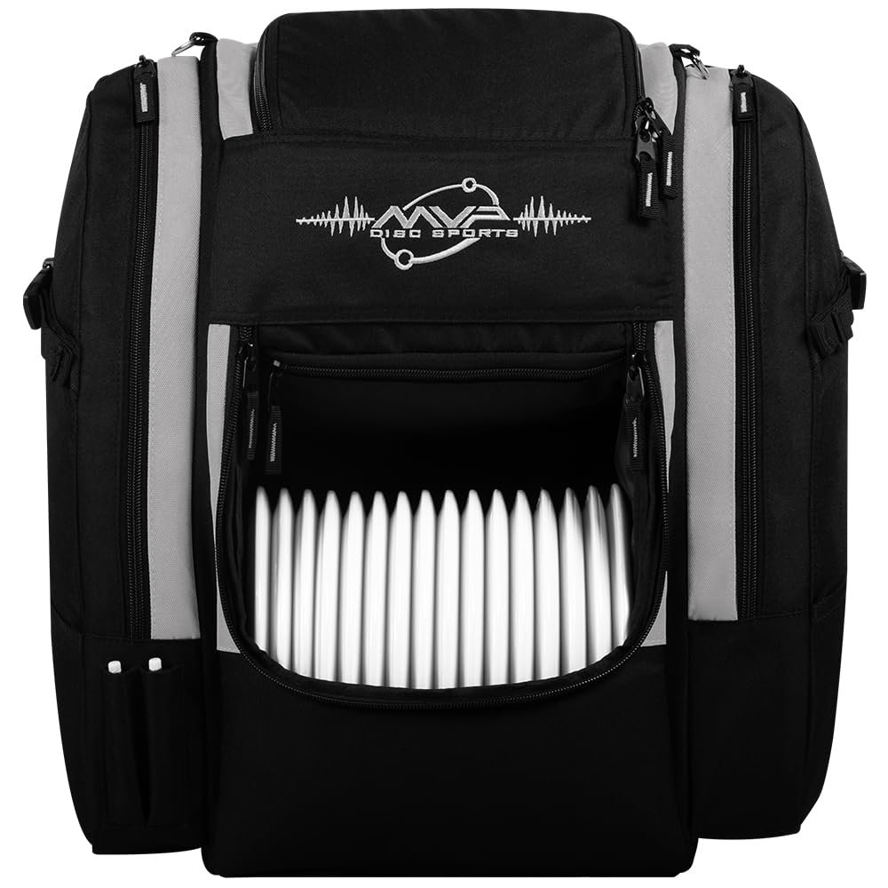 MVP Disc Sports Voyager Lite Backpack Disc Golf Bag (Slate)