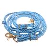 barrel reins horse tack light blue view 4
