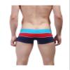 Letuwj Mens Swimming Pants Tricolor Beachwear Striped Trunks Red+Gray+Black X-Small view 2