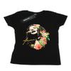 Absolute Cult Janis Joplin Women's Floral Pattern T-Shirt XX-Large Black view 2