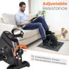 Mini Exercise Bike, AGM Under Desk Bike Pedal Exerciser Foot Cycle Arm & Leg Pedal Exerciser with LCD Screen Displays view 2