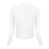 Urban CoCo Women's Cropped Cardigan V-Neck Button Down Knitted Sweater 3/4 Sleeve (L, 2 White) view 3