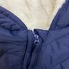 DINGDONG'S CLOSET Baby Boy Girl Winter Hooded Puffer Jacket Snowsuit with Gloves(Navy,6-9M) view 3
