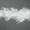ZUCKER Chandelle Feather Boa - Turkey Feathers with Tinsel 6 Ft - Christmas Decorations - Vibrant Holiday Home Decor - Costume Cosplay Accessory - White/Silver Lurex view 4