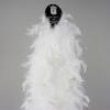 ZUCKER Chandelle Feather Boa - Turkey Feathers with Tinsel 6 Ft - Christmas Decorations - Vibrant Holiday Home Decor - Costume Cosplay Accessory - White/Opal Lurex view 2