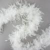 ZUCKER Chandelle Feather Boa - Turkey Feathers with Tinsel 6 Ft - Christmas Decorations - Vibrant Holiday Home Decor - Costume Cosplay Accessory - White/Opal Lurex view 3