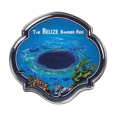 Collectible Novelty Pin for Backpack, Scarf - Made From Jeweler Class Metal - Spartan and the Green Egg Explorer Pin Series: The Belize Barrier Reef (89)