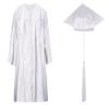 Preschool/Kindergarten Graduation Cap, Gown and Tassel Set (#36: Height 41-43, White) view 1